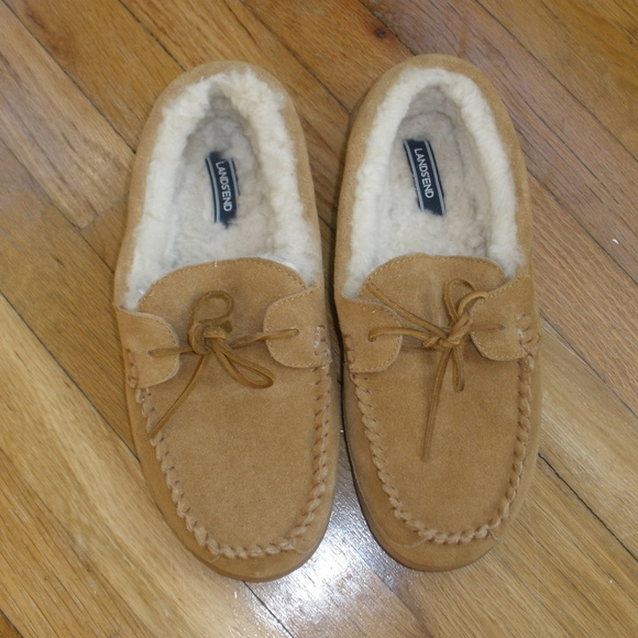 Lands' End Other - Lands' End Shearling Moccasin Slipper-Size 9